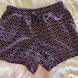 Polyester elastic waistband detailed shorts